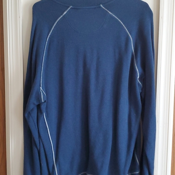 LL Bean L Traditional Fit 1/4 Zip Knit Sweater - Picture 3 of 3